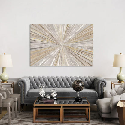 Elegant Abstract Oil Painting with Radiant Light and Texture