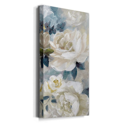 Elegant Floral Oil Painting in Soft Pastels for Home Decor