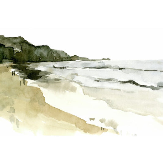 Tranquil Coastal Landscape Oil Painting