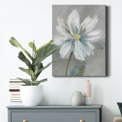 Elegant White Flower Oil Painting for Modern Home Decor