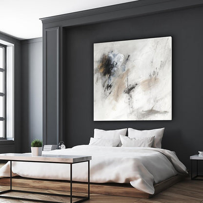Abstract Serenity: Modern Oil Painting for Stylish Home Decor