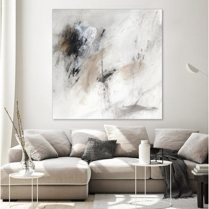 Abstract Serenity: Modern Oil Painting for Stylish Home Decor