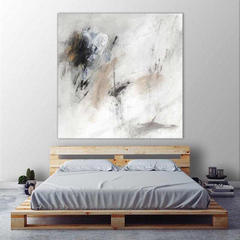 Abstract Serenity: Modern Oil Painting for Stylish Home Decor