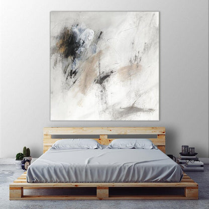 Abstract Serenity: Modern Oil Painting for Stylish Home Decor