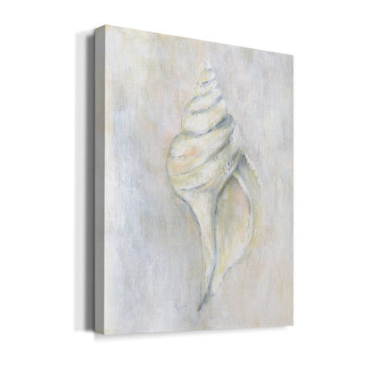 Serene Coastal Shell Oil Painting