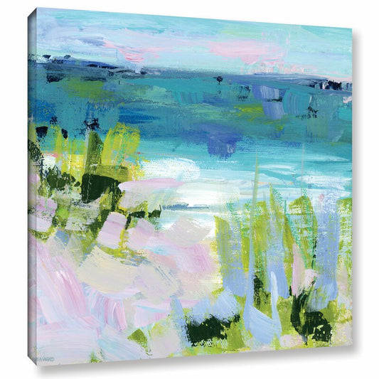 Serene Coastal Landscape Oil Painting