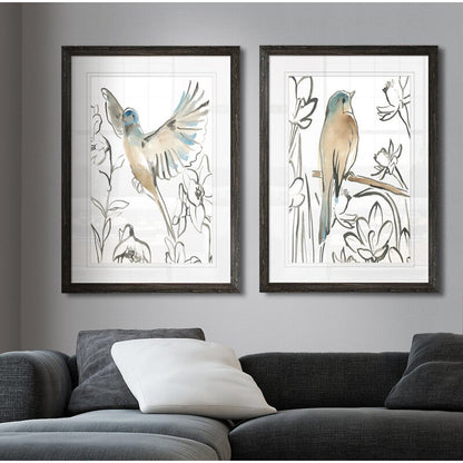 Enchanting Songbird Meadow Oil Painting Set