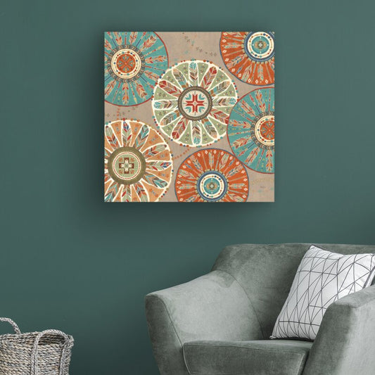 Colorful Southwest Floral Oil Painting