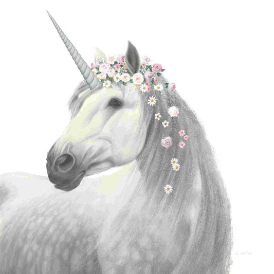 Floral Unicorn Art Print