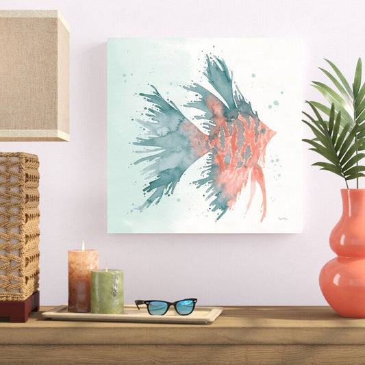 Abstract Fish Splash Oil Painting
