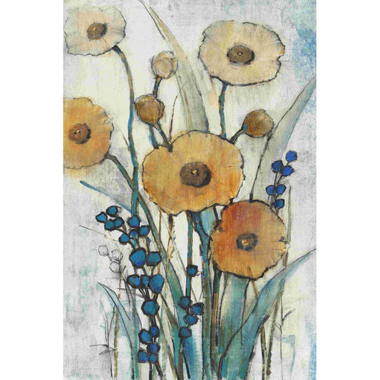 Vibrant Spring Floral Abstract Art