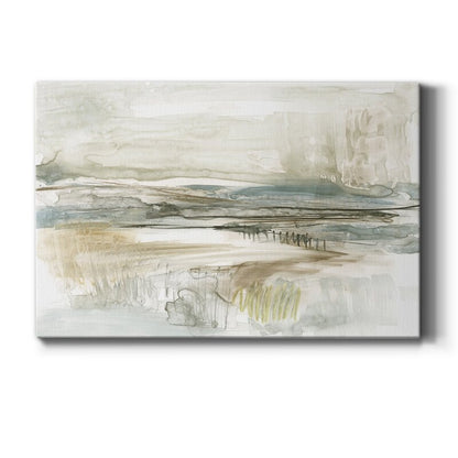 Tranquil Abstract Landscape Oil Painting for Modern Home Decor