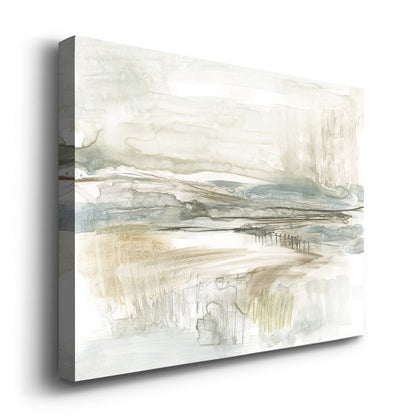 Tranquil Abstract Landscape Oil Painting for Modern Home Decor