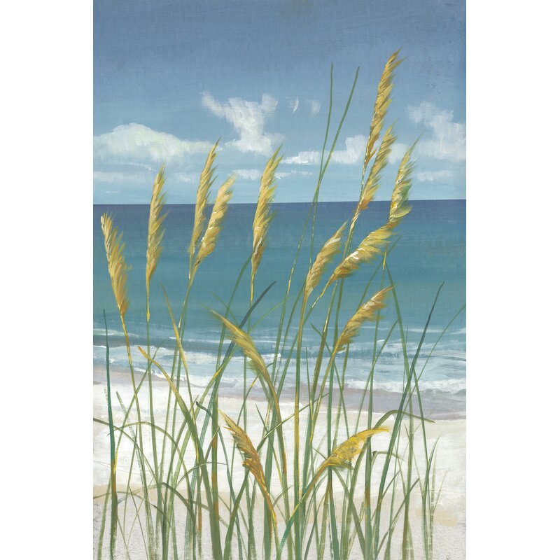 Summer Breeze: Serene Coastal Landscape Oil Painting