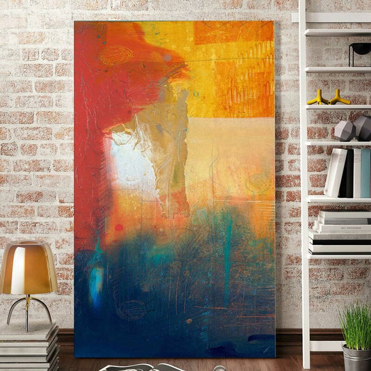 Vibrant Abstract Summer Landscape Oil Painting