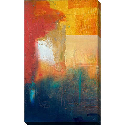 Vibrant Abstract Summer Landscape Oil Painting