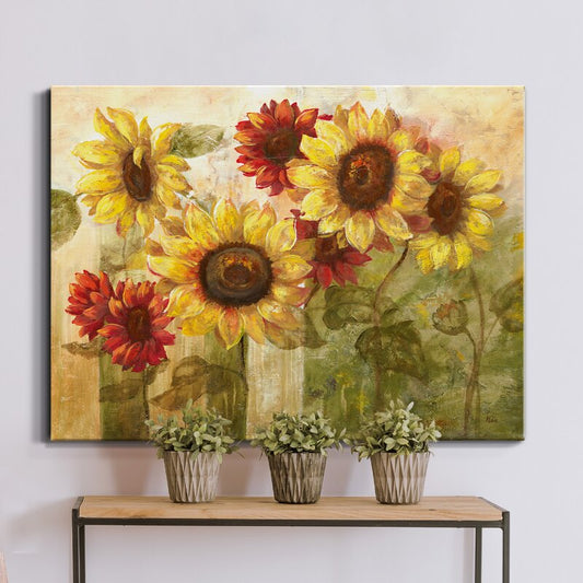 Vibrant Sunflowers Oil Painting for Brightening Any Space