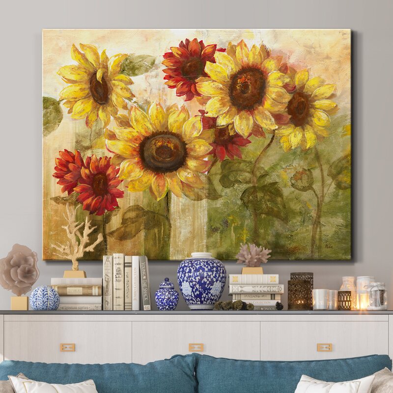 Vibrant Sunflowers Oil Painting for Brightening Any Space