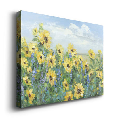 Vibrant Sunflower Field Oil Painting for Brightening Your Home Decor