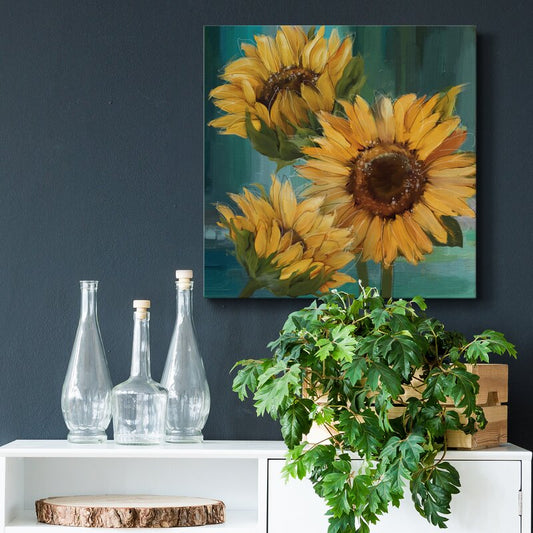 Vibrant Sunflower Oil Painting for Brightening Your Home Decor