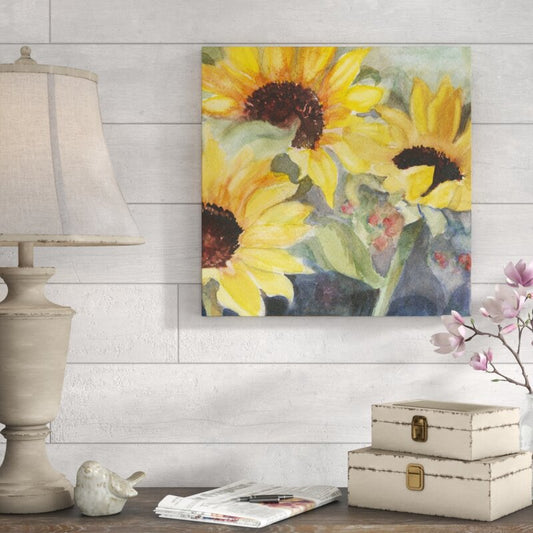 Vibrant Sunflowers Oil Painting Print