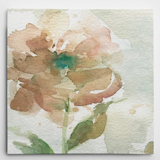 Serene Floral Oil Painting for Brightening Your Home Decor