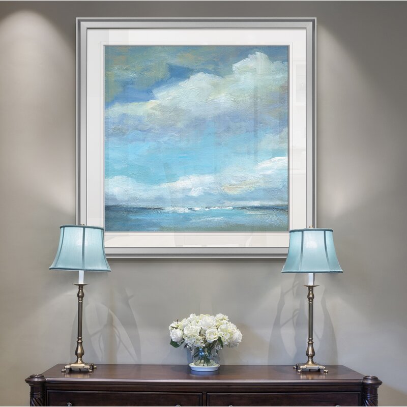 Tranquil Sunset Over Ocean - Serene Oil Painting for Home Decor