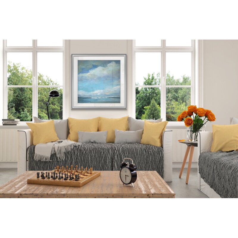 Tranquil Sunset Over Ocean - Serene Oil Painting for Home Decor