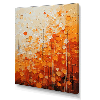 Vibrant Orange Abstract Oil Painting for Modern Home Decor
