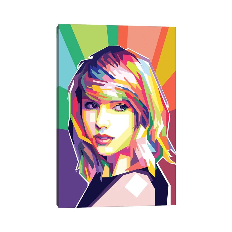 Vibrant Pop Art Portrait of Taylor Swift
