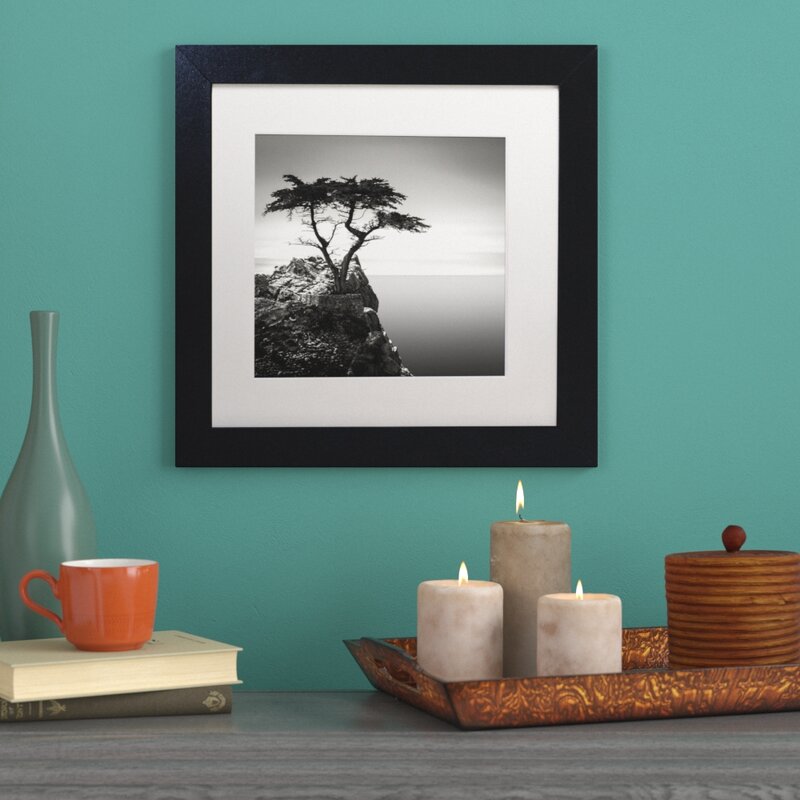 Serene Coastal Beauty: The Lone Cypress Oil Painting