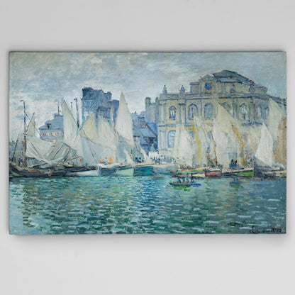 Claude Monet's The Museum at Le Havre - Beautiful Coastal Oil Painting