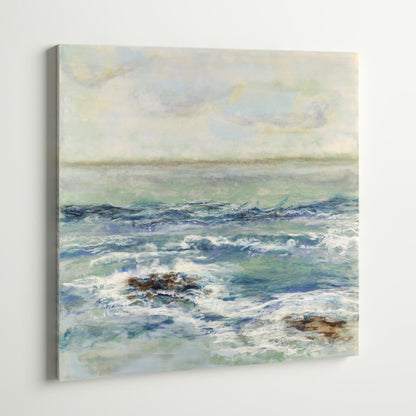Coastal Serenity: Tidewater Oil Painting for Elegant Home Decor