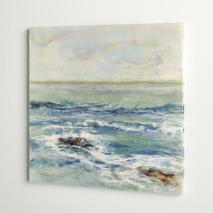 Coastal Serenity: Tidewater Oil Painting for Elegant Home Decor