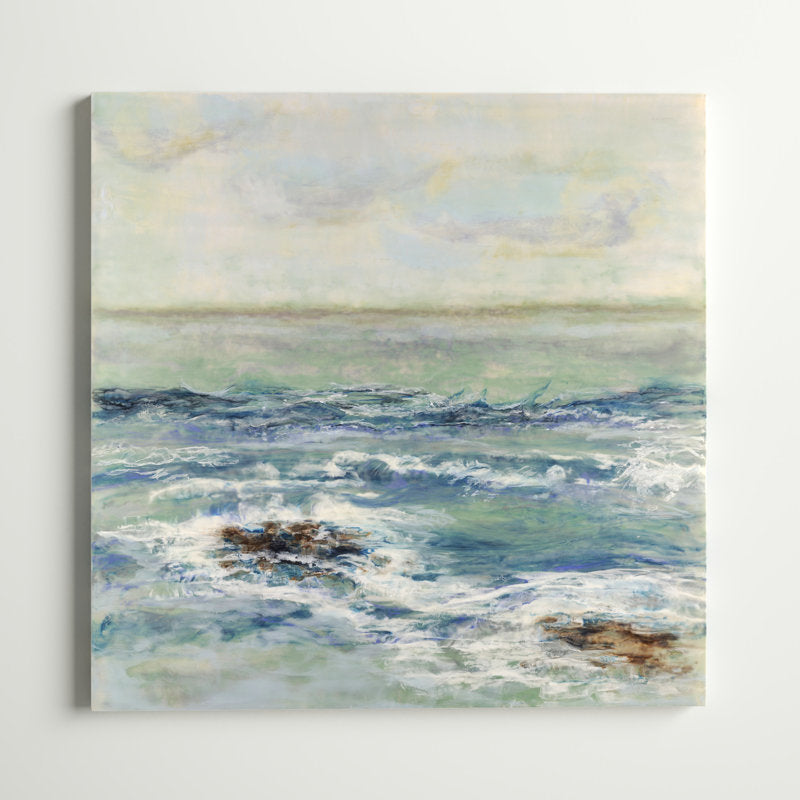 Coastal Serenity: Tidewater Oil Painting for Elegant Home Decor