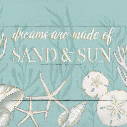 Coastal Dreams: Sand and Sun Inspirational Art Print