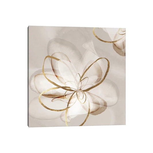 Elegant Floral Harmony - Contemporary Oil Painting