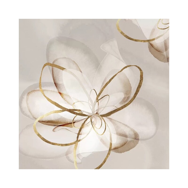 Elegant Floral Harmony - Contemporary Oil Painting