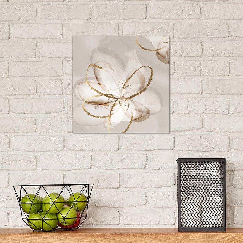 Elegant Floral Harmony - Contemporary Oil Painting