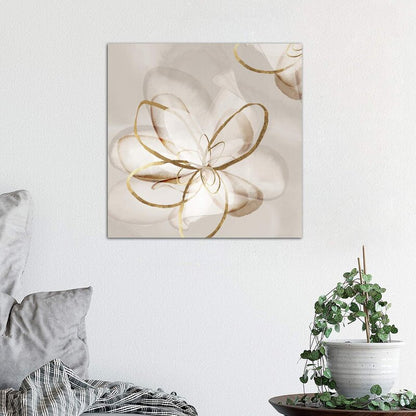 Elegant Floral Harmony - Contemporary Oil Painting