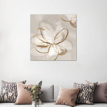 Elegant Floral Harmony - Contemporary Oil Painting