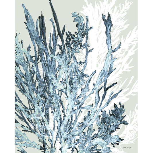 Elegant Coral Reef Abstract Oil Painting for Coastal Home Decor