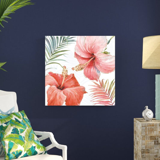 Tropical Floral Harmony Oil Painting