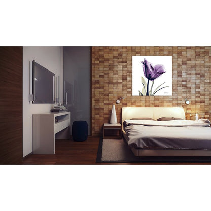 Purple Tulip Oil Painting - Elegant Floral Art for Home Decor and Gift Ideas