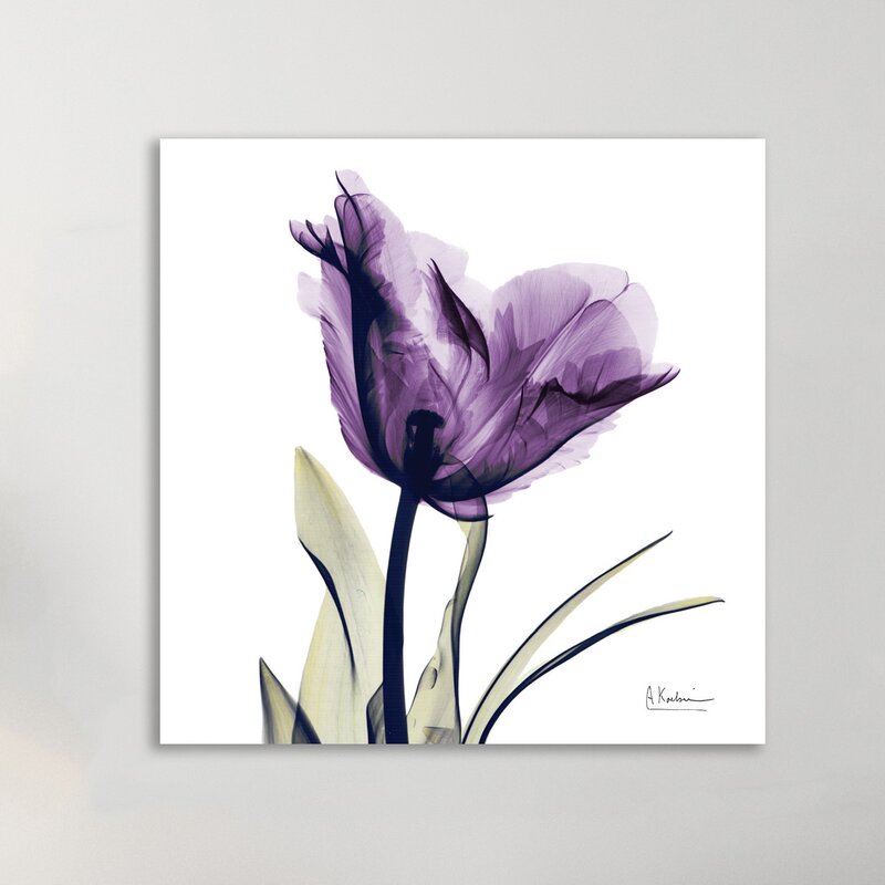 Purple Tulip Oil Painting - Elegant Floral Art for Home Decor and Gift Ideas