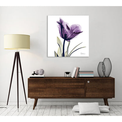 Purple Tulip Oil Painting - Elegant Floral Art for Home Decor and Gift Ideas