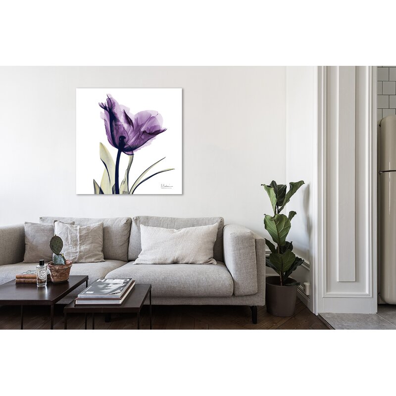 Purple Tulip Oil Painting - Elegant Floral Art for Home Decor and Gift Ideas