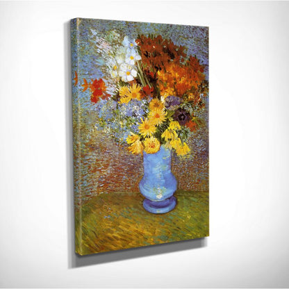 Vibrant Flower Vase Oil Painting