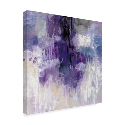 Violet Rain Abstract Oil Painting