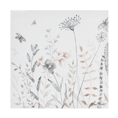 Delicate Wildflower Landscape Art Print